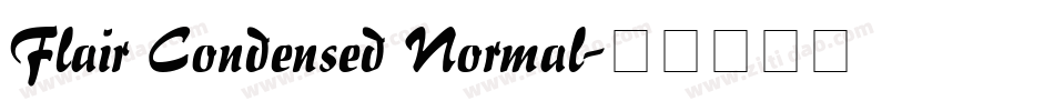 Flair Condensed Normal字体转换